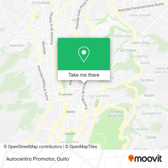 Autocentro Promotor map