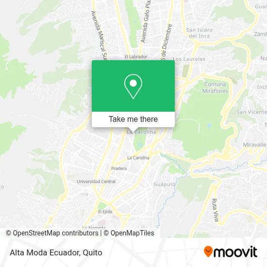 Alta Moda Ecuador map