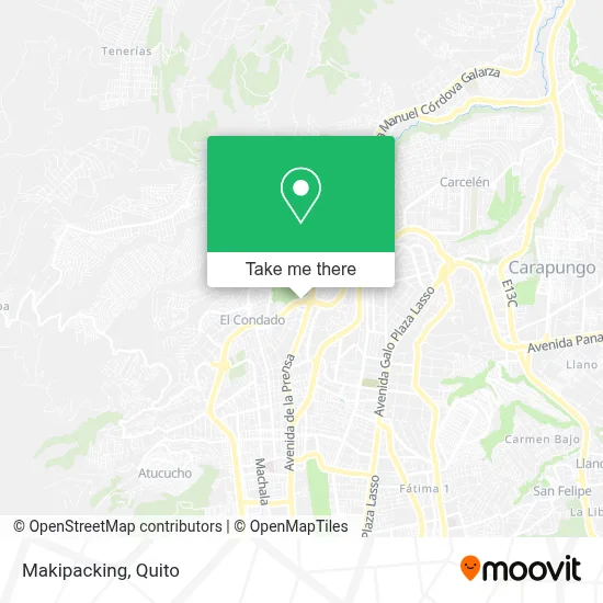 Makipacking map