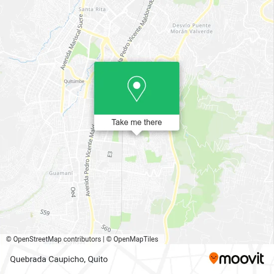 Quebrada Caupicho map