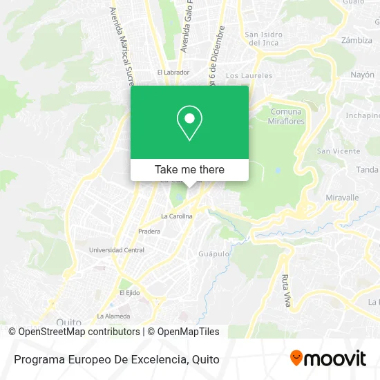 Programa Europeo De Excelencia map