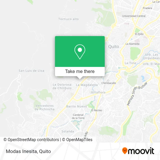 Modas Inesita map