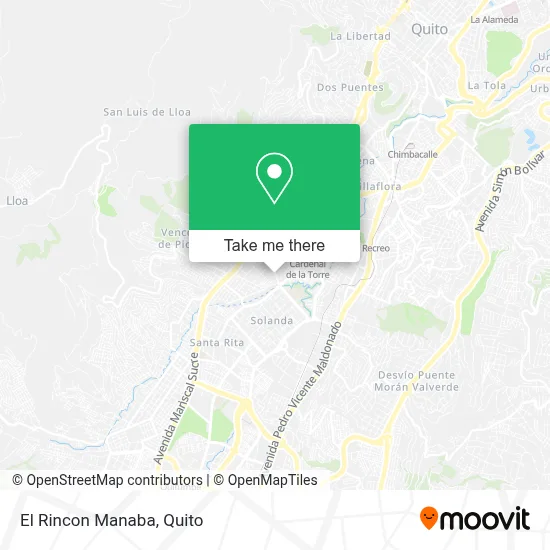 El Rincon Manaba map