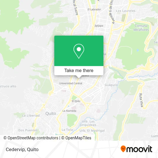 Cedervip map