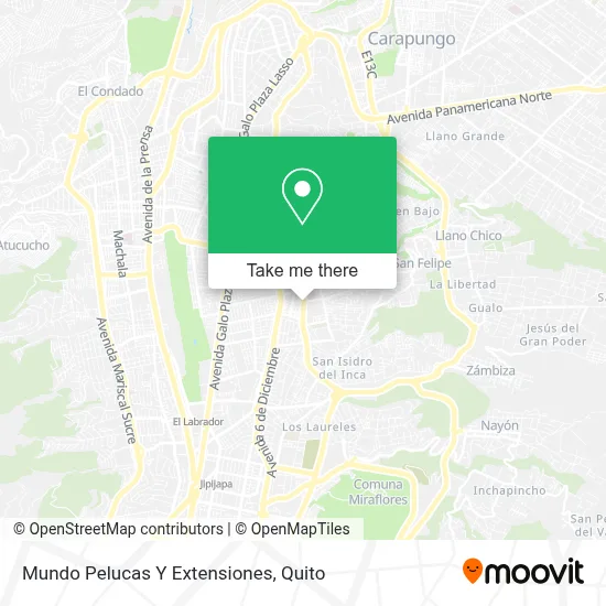 Mundo Pelucas Y Extensiones map
