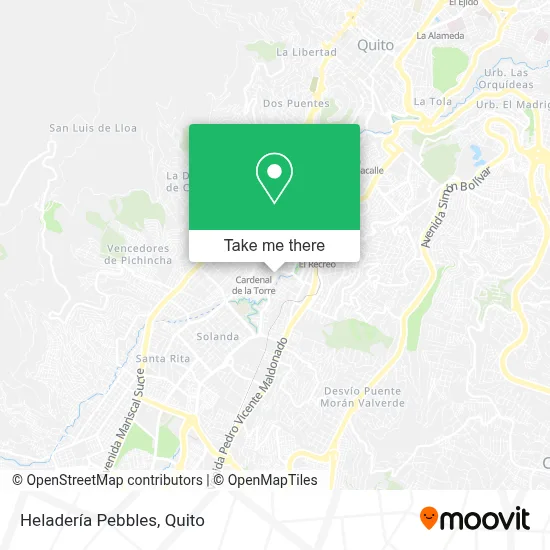 Heladería Pebbles map