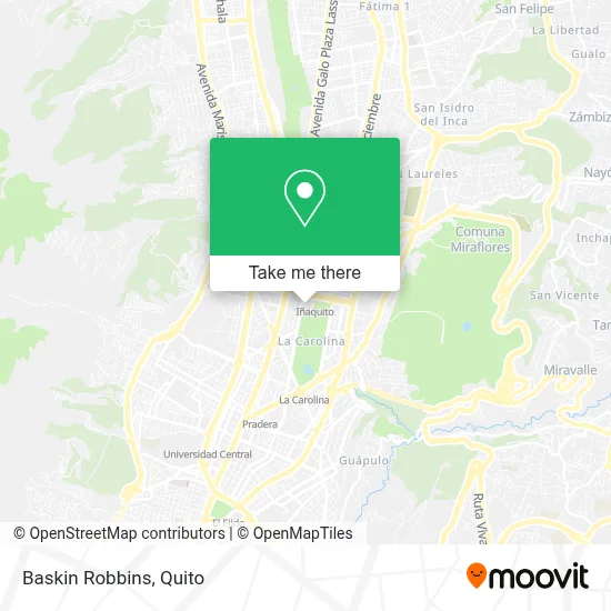 Baskin Robbins map