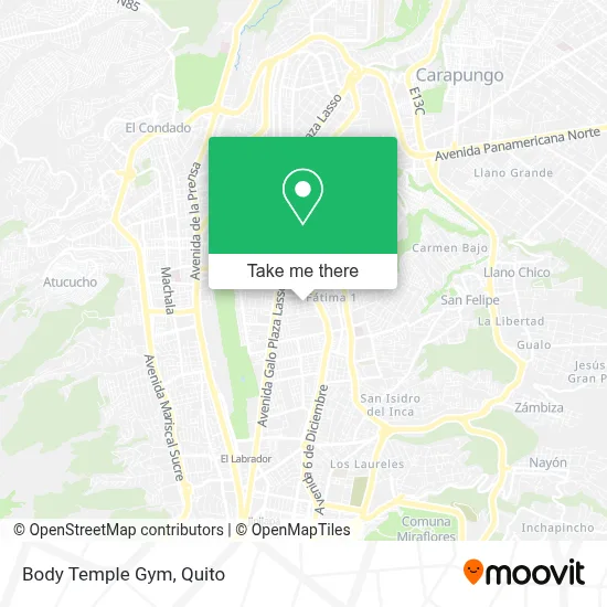 Body Temple Gym map