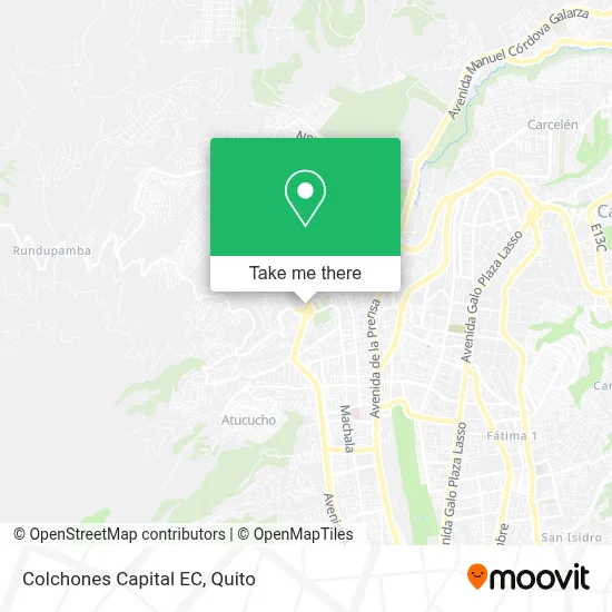 Colchones Capital EC map