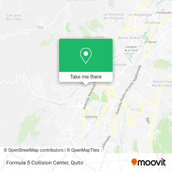 Formula 5 Collision Center map