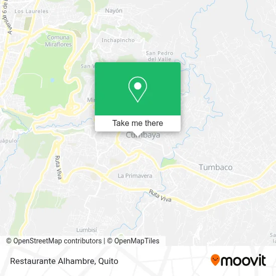 Restaurante Alhambre map