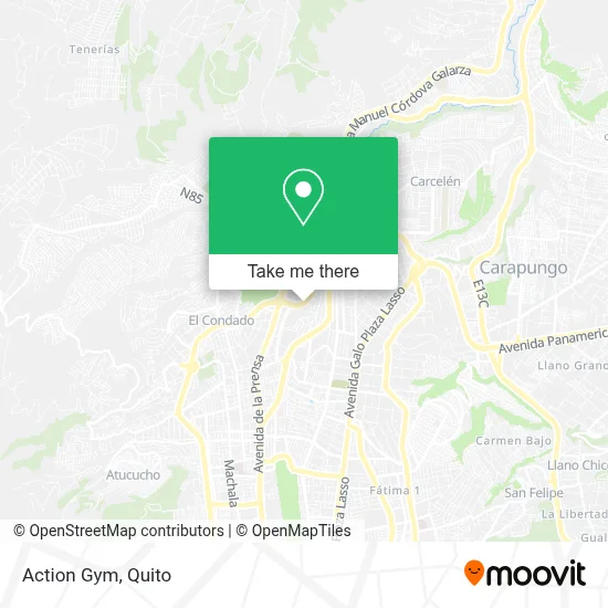 Action Gym map