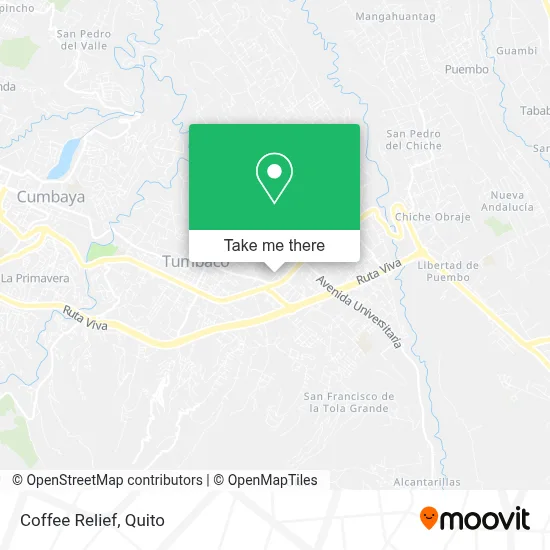 Coffee Relief map