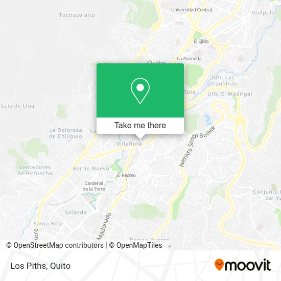 Los Piths map