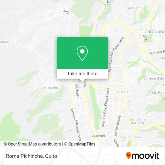 Roma Pichincha map