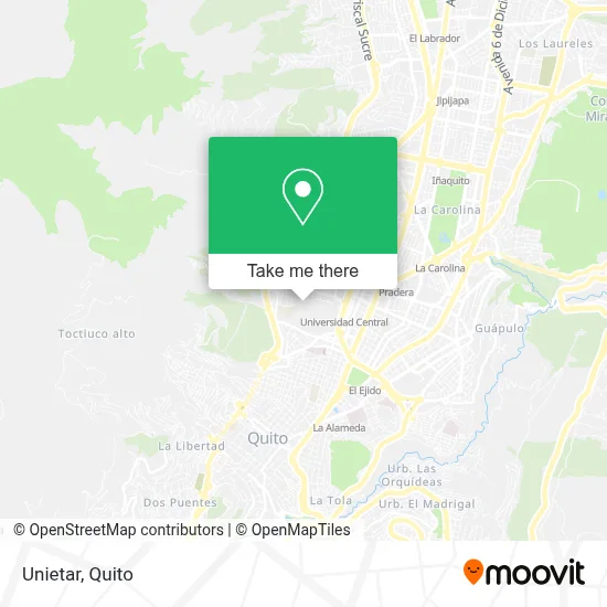 Unietar map