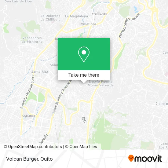 Volcan Burger map