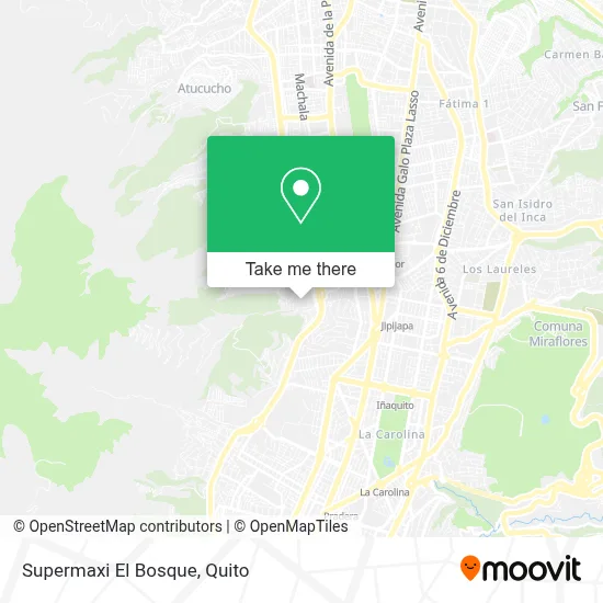 Supermaxi El Bosque map