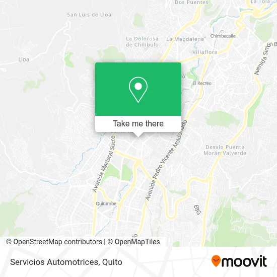 Servicios Automotrices map