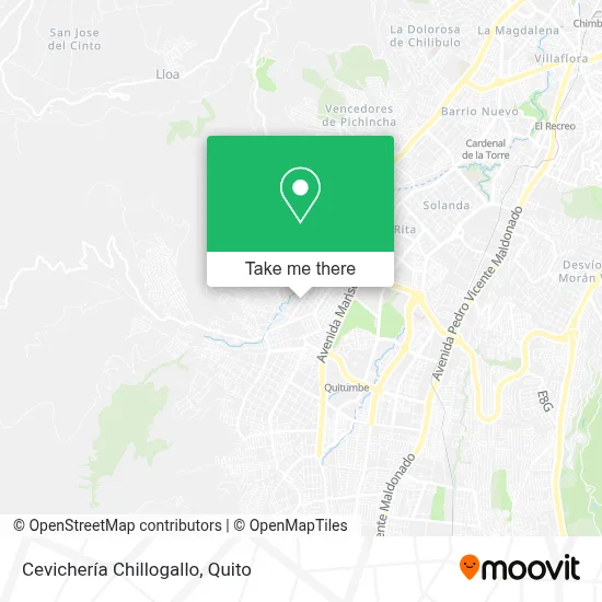 Cevichería Chillogallo map