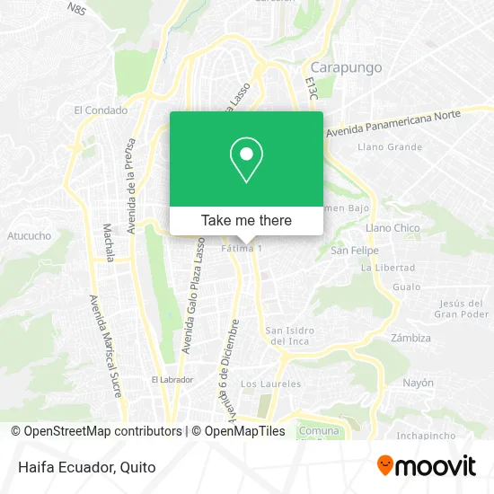 Haifa Ecuador map