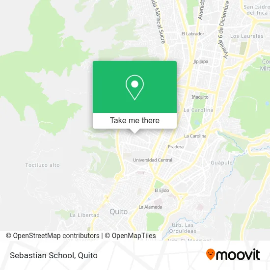 Sebastian School map