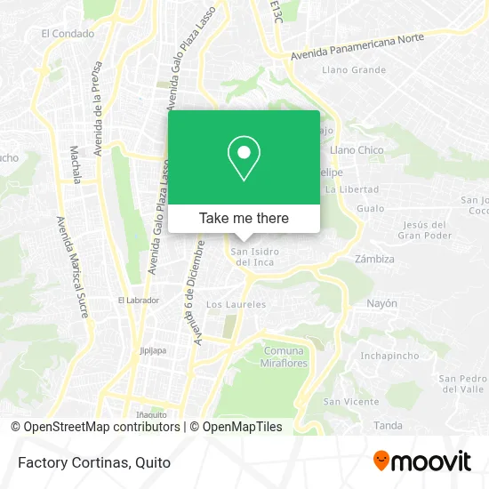 Factory Cortinas map