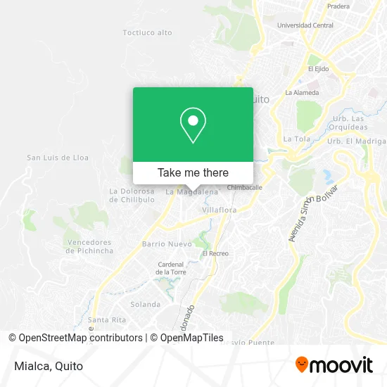 Mialca map
