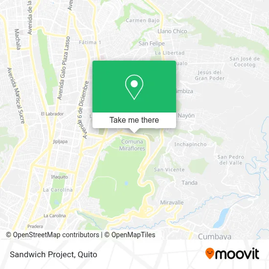 Sandwich Project map