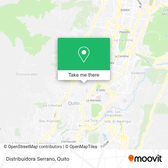 Distribuidora Serrano map