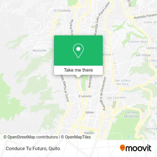 Conduce Tu Futuro map