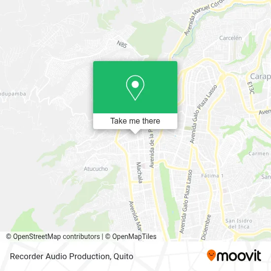 Recorder Audio Production map