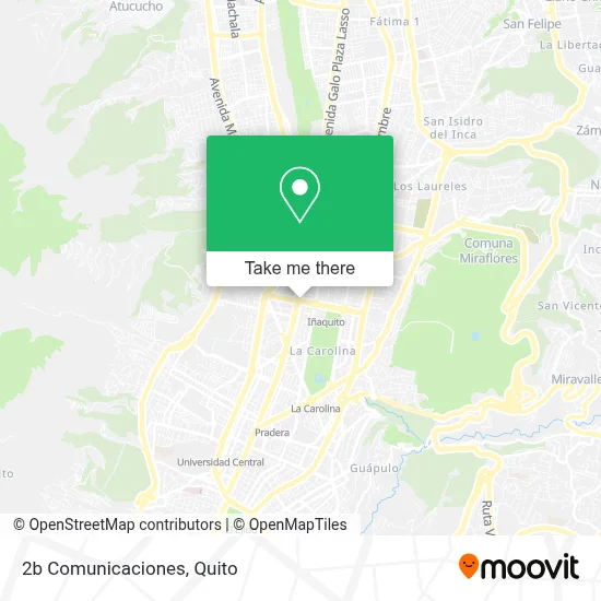 2b Comunicaciones map
