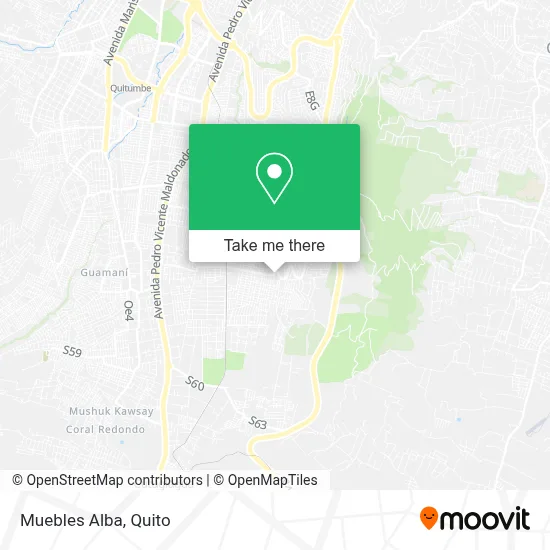 Muebles Alba map