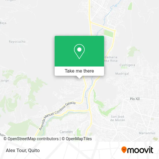 Alex Tour map