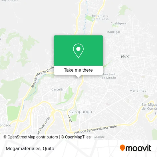 Megamateriales map