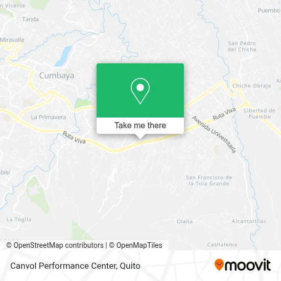 Canvol Performance Center map