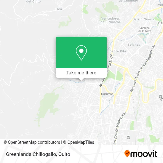 Greenlands Chillogallo map