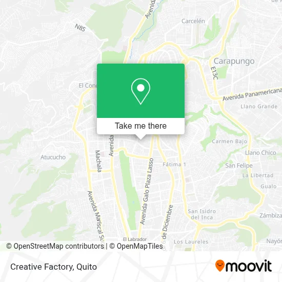 Creative Factory map