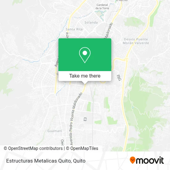 Estructuras Metalicas Quito map
