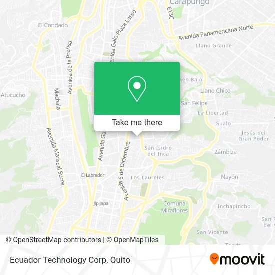 Ecuador Technology Corp map