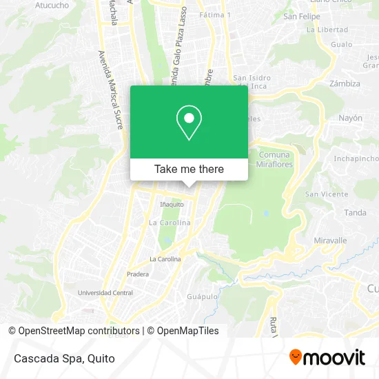 Cascada Spa map