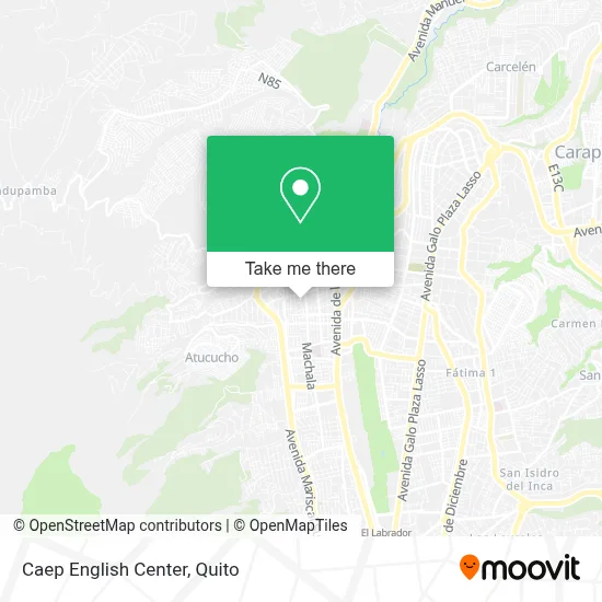 Caep English Center map