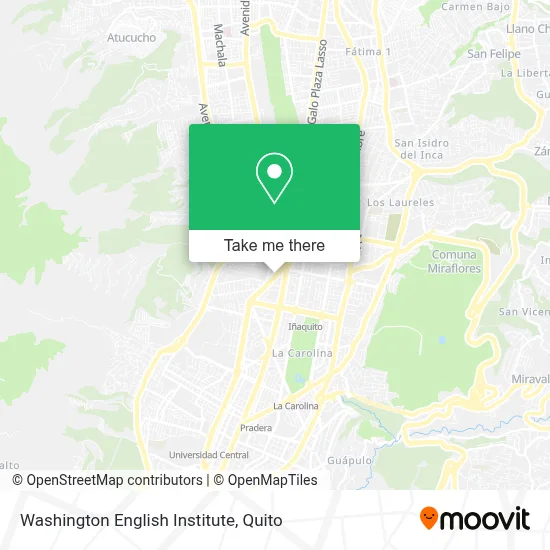 Washington English Institute map