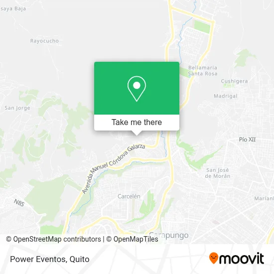 Power Eventos map