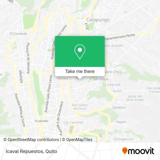 Icaval Repuestos map