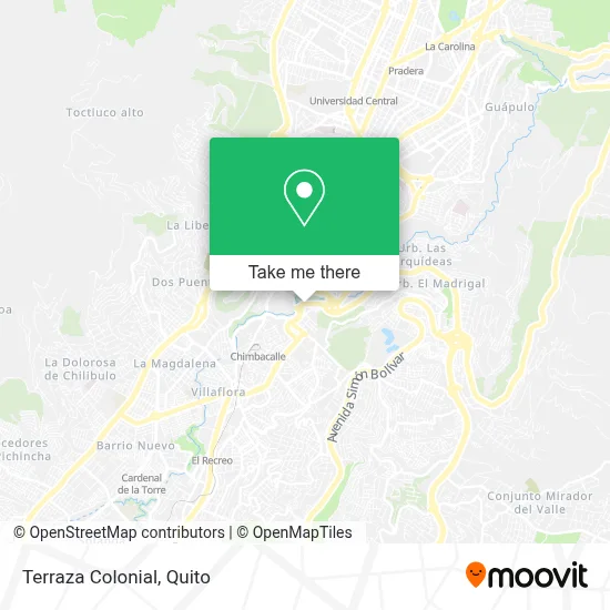 Terraza Colonial map