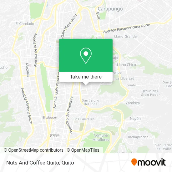 Nuts And Coffee Quito map