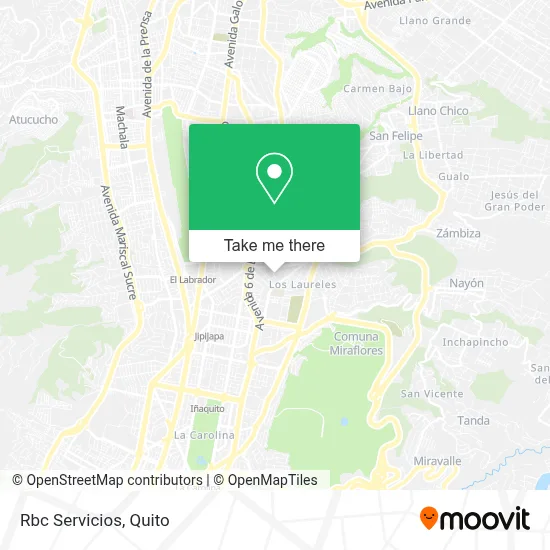 Rbc Servicios map