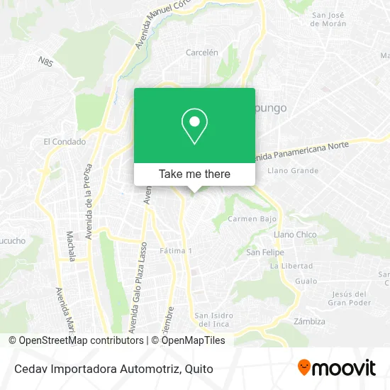 Cedav Importadora Automotriz map